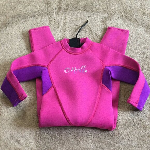 GUC O'Neill Pink 2MM Back Zip Full Body Wetsuit